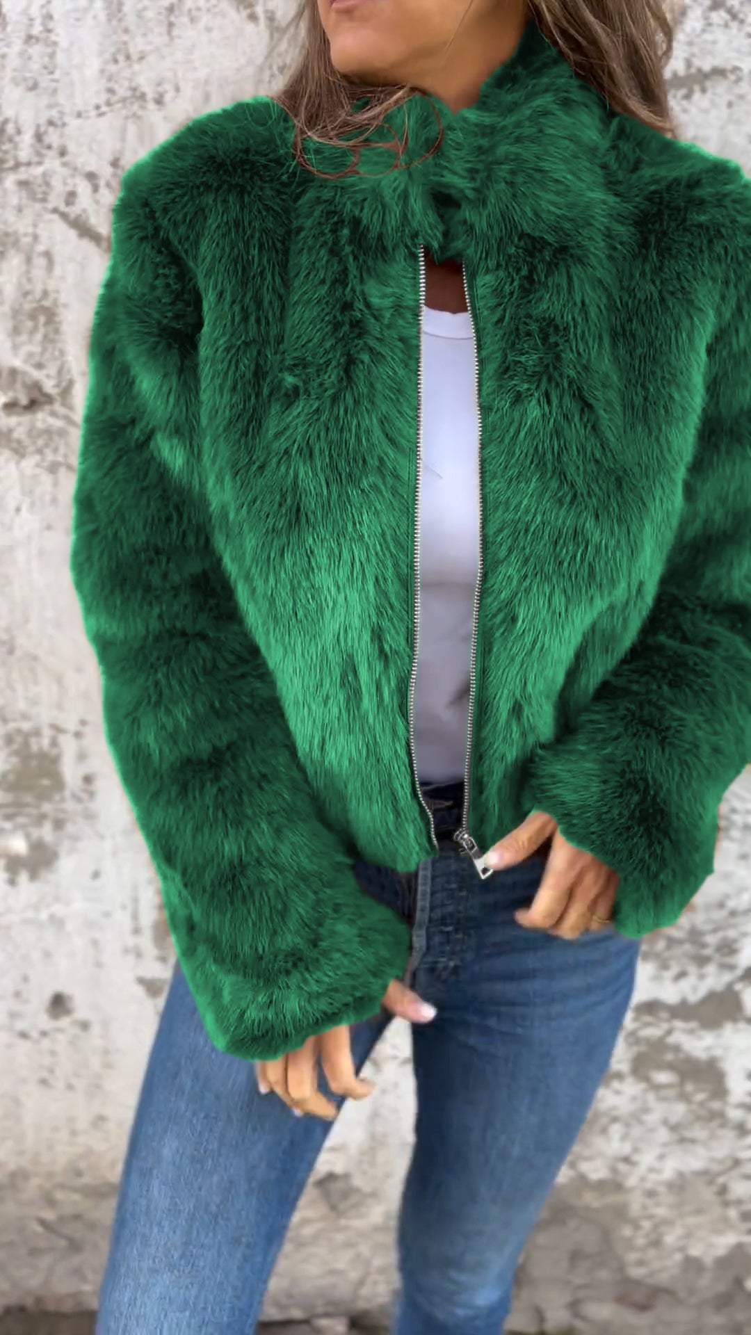 Mercy Faux Fur Jacket – Luxe Winter Glam Look