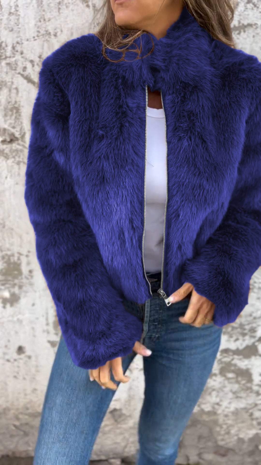 Mercy Faux Fur Jacket – Luxe Winter Glam Look