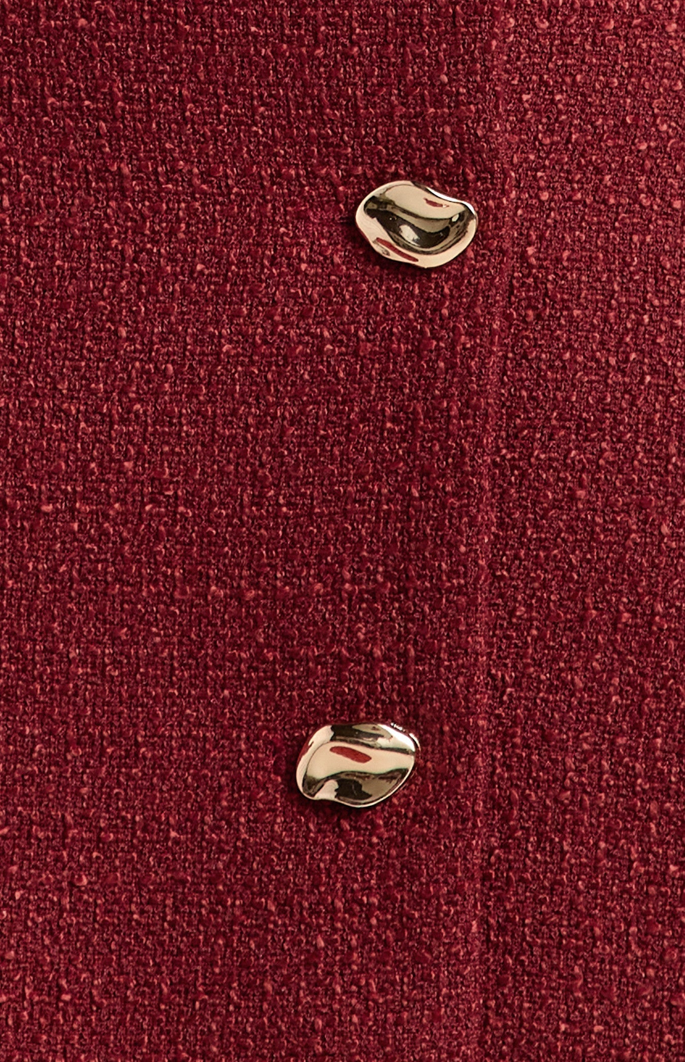 Tweed A-Line Mini Dress with Embossed Gold Buttons