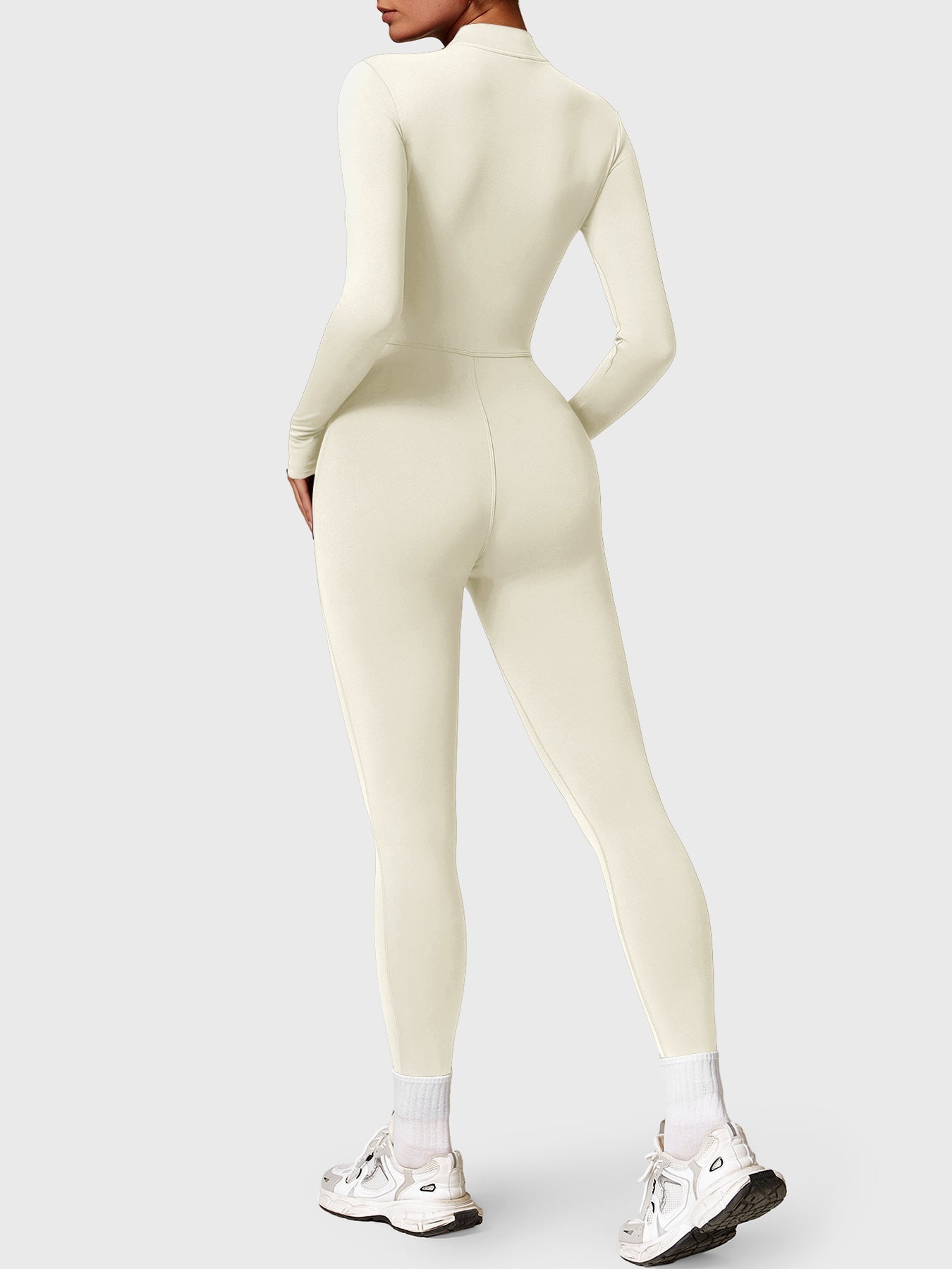 Icons Fleece Long Sleeve Zipper Jumpsuit