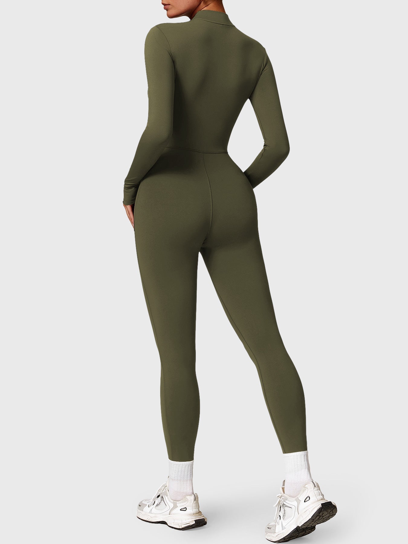 Icons Fleece Long Sleeve Zipper Jumpsuit