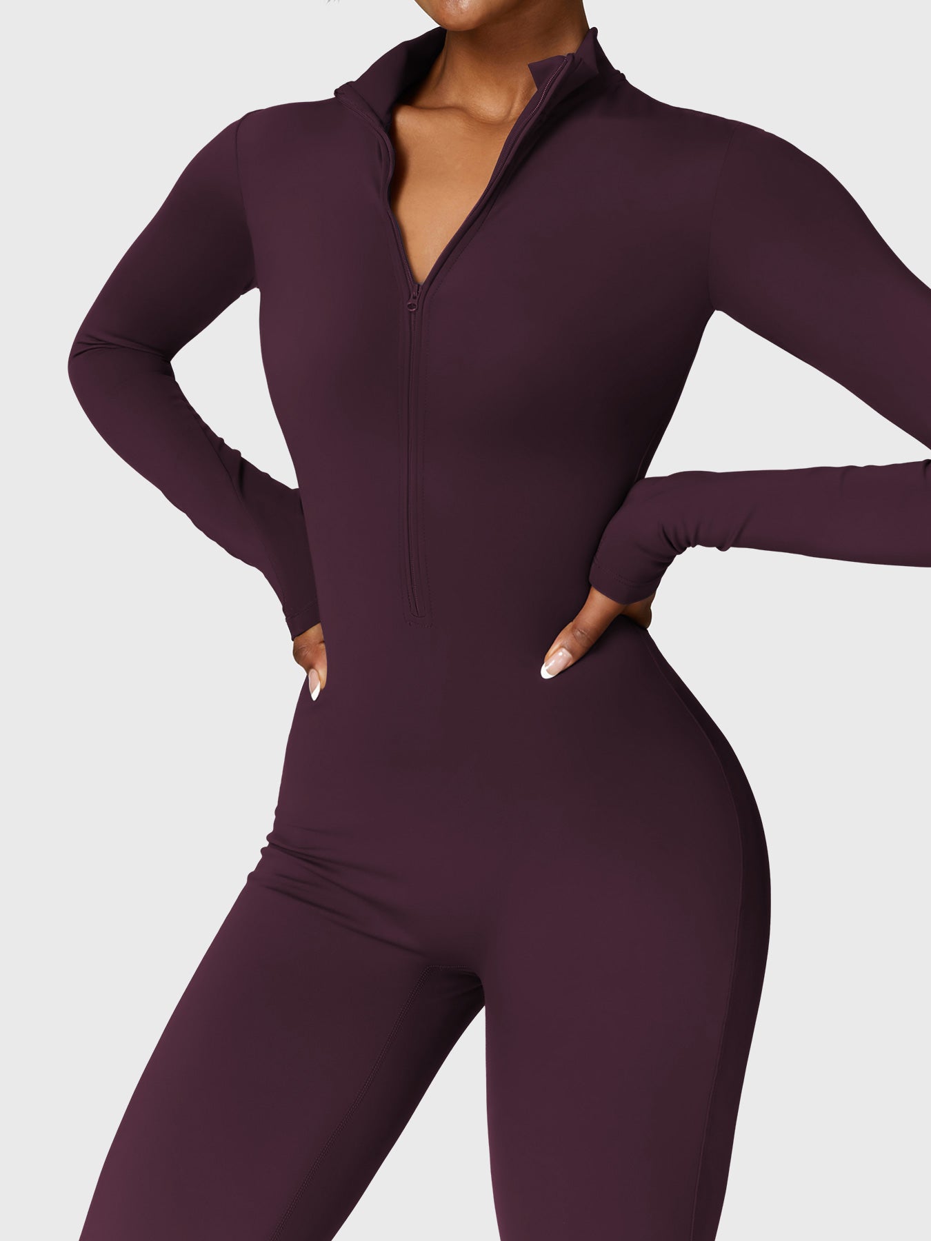 Icons Fleece Long Sleeve Zipper Jumpsuit