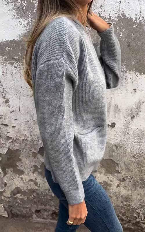 Lina | Knitted Zipper Cardigan