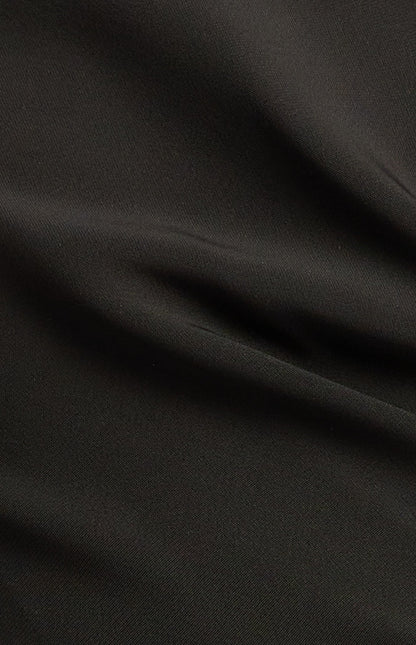 Pleated Detail Jumpsuit with Gold Toggle Belt