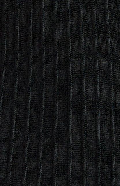 Wide Rib Knit Set with Strapless Top and Skirt