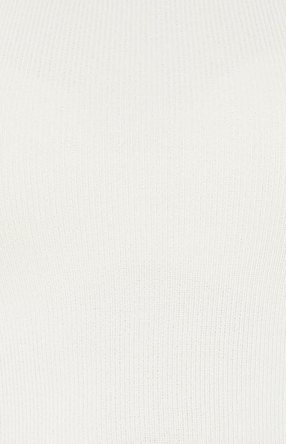 Knit Top with Contrast Woven Sleeves