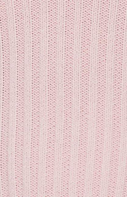 Off Shoulder A-Line Knit Dress with Panel