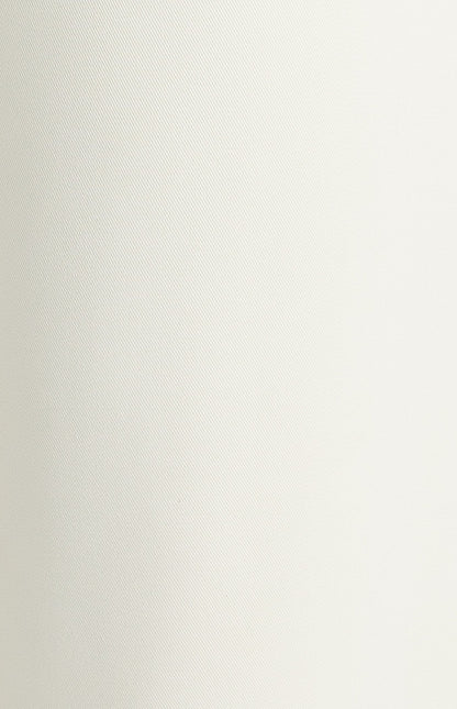 High-Waisted Tapered Pants with Round Self-Fabric Buckle