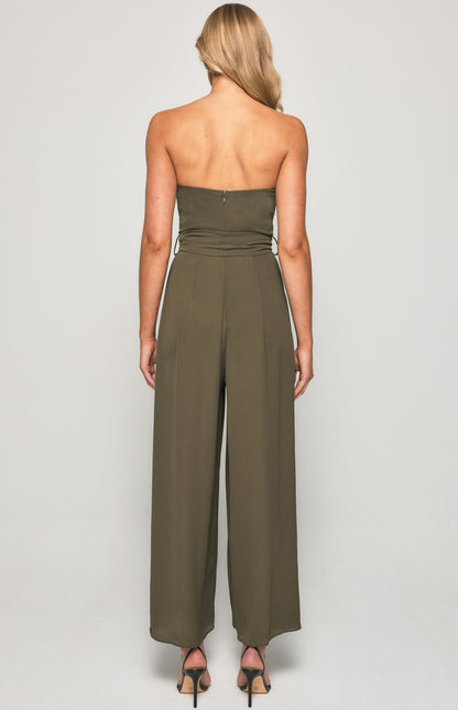 Split Leg Waist Jumpsuit