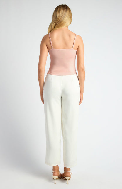 High Neck Chiffon Top with Separate Cami
