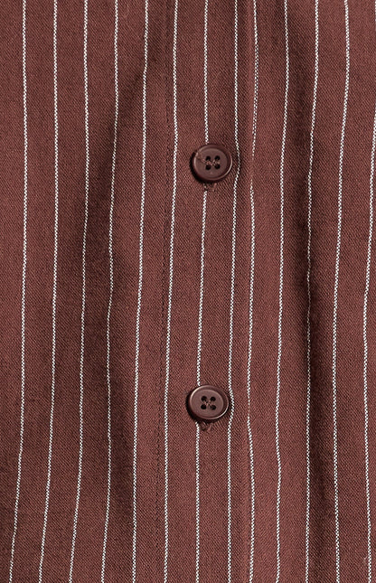 Pin Stripe Button-Up Shirt