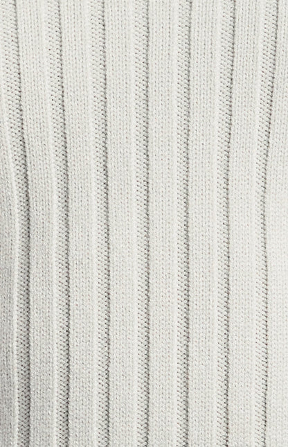 V-Neckline Wide Rib Knit Top