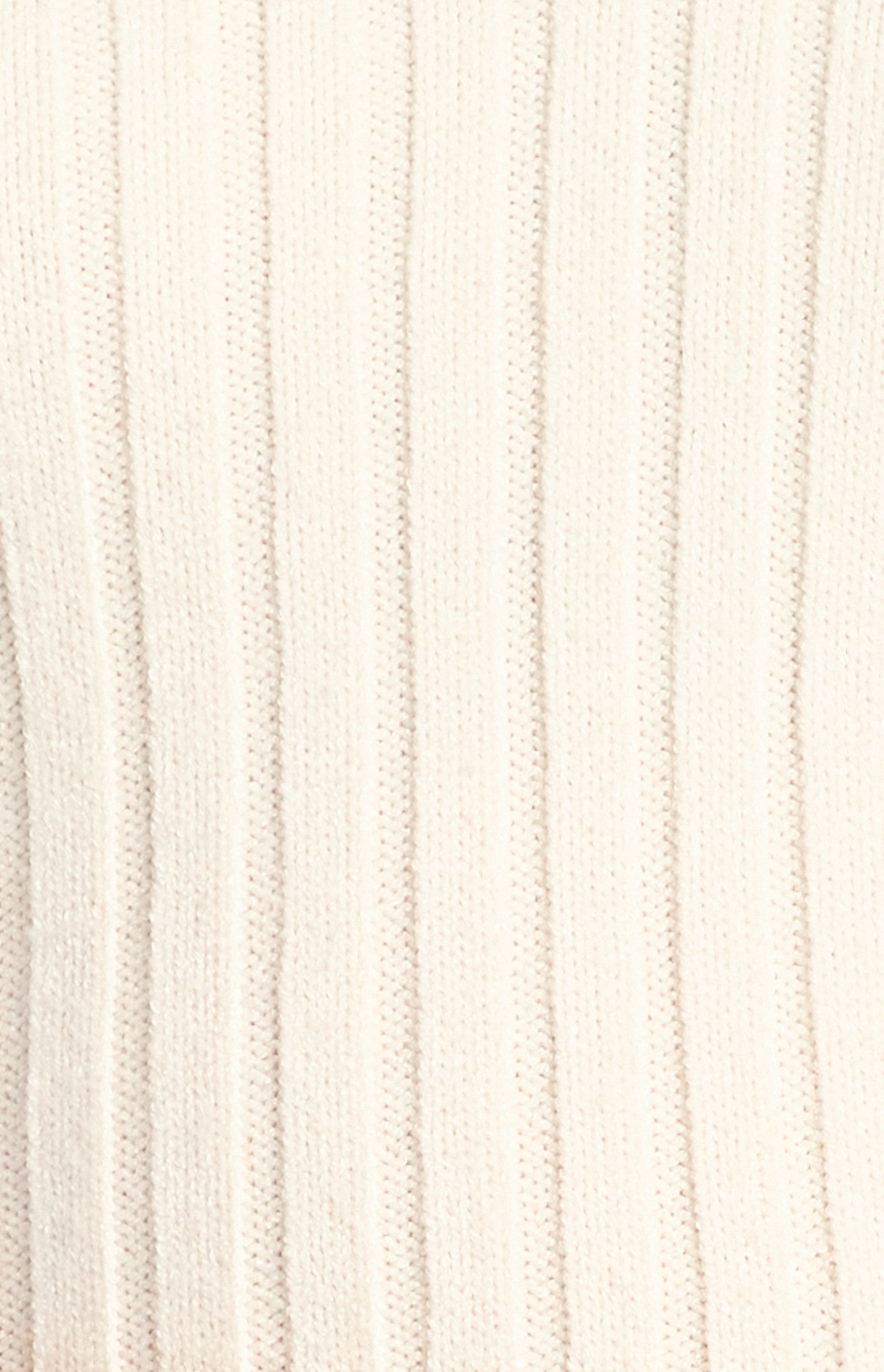 V-Neckline Wide Rib Knit Top