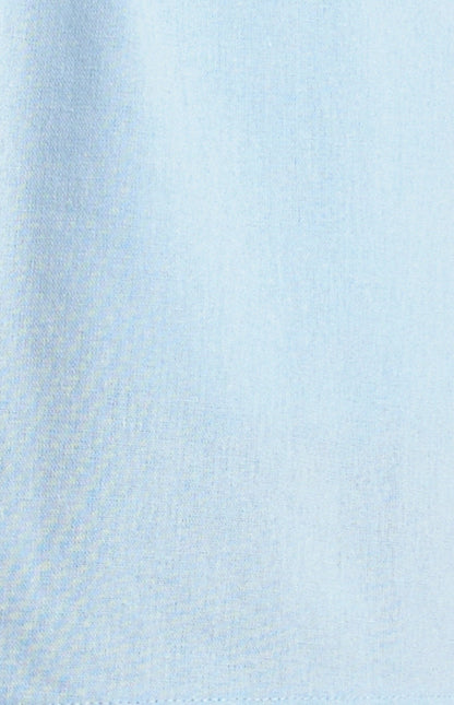Cotton Linen Shorts with Elastic Back Waist