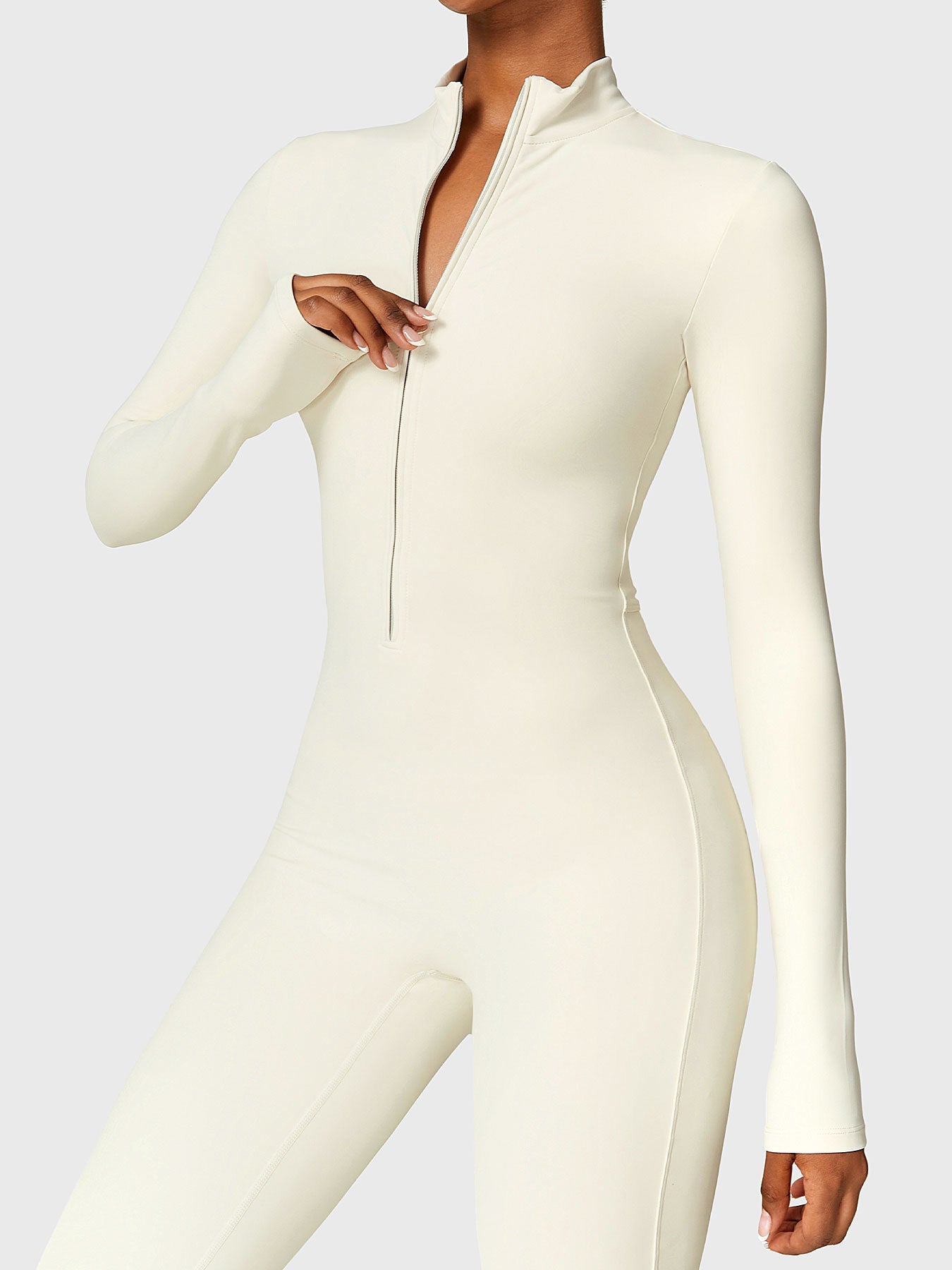 Icons Fleece Long Sleeve Zipper Jumpsuit