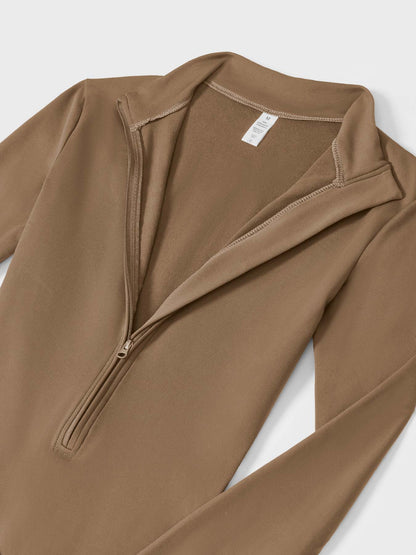 Icons Fleece Long Sleeve Zipper Jumpsuit