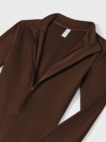 Icons Fleece Long Sleeve Zipper Jumpsuit