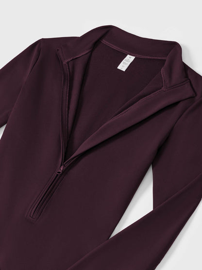 Icons Fleece Long Sleeve Zipper Jumpsuit